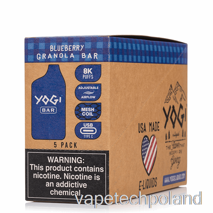 Vape Pod [5-pak] Yogi Bar 8000 Jednorazowego Użytku